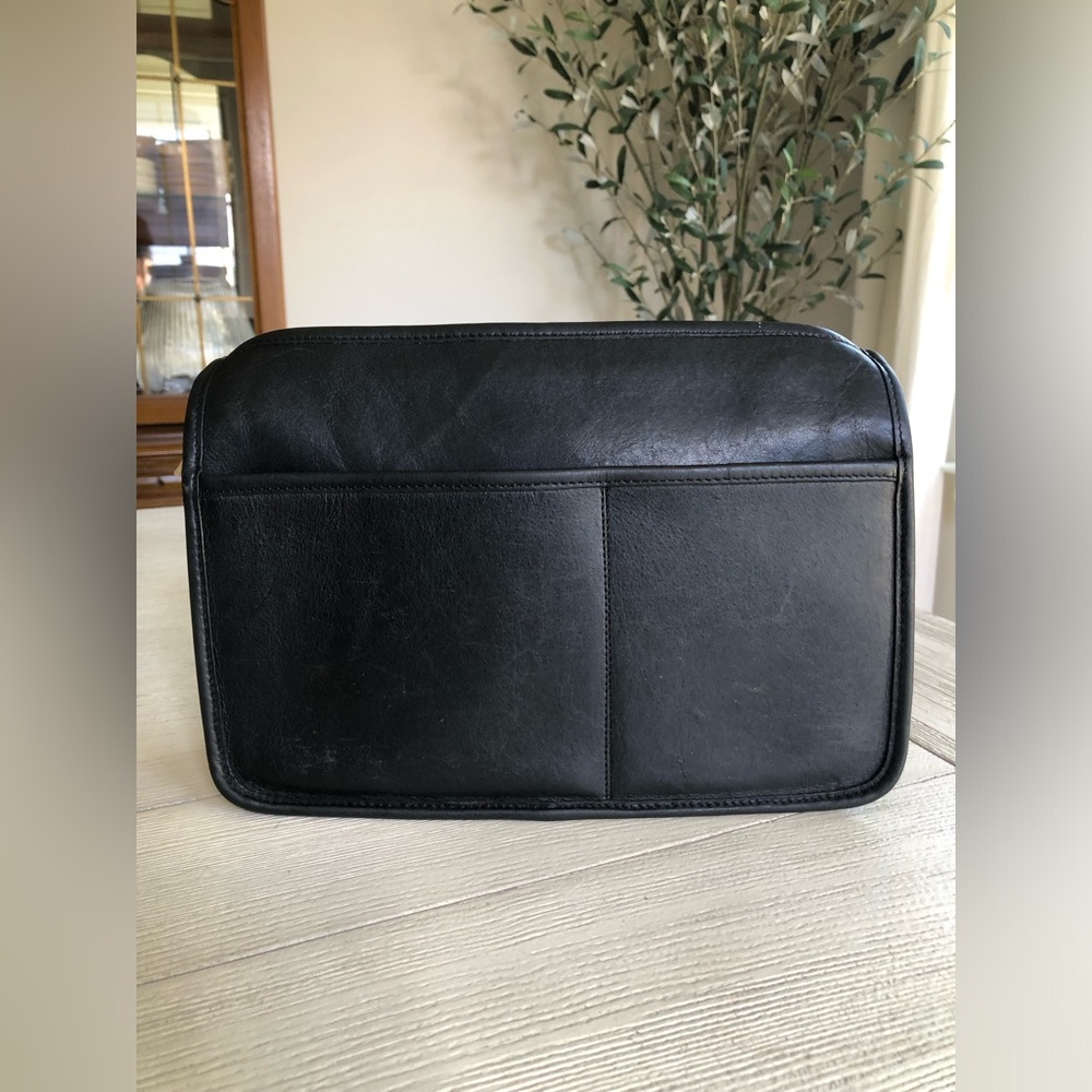 Vintage Coach Black Leather Companion Bag #9300 *Project* NO hangtag or strap